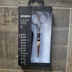 Gingher 5" Knife-Edge Sewing Scissors Chrome NIB